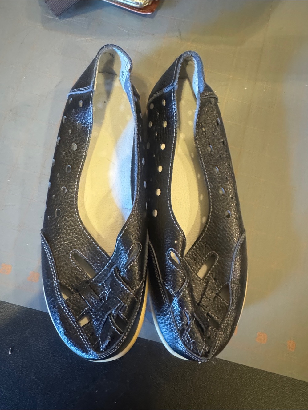 Women's Black Casual Slip-On Flats